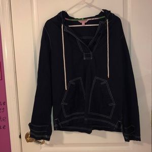 Lilly Pulitzer Hooded Pullover Vintage Jacket